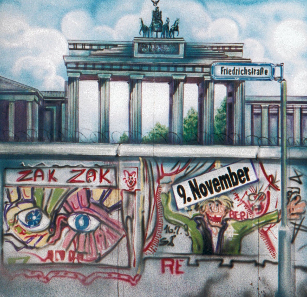 Berlin-Kulisse mieten – Brandenburger Tor handgemalt ca. 3 m x 300 cm