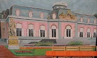 Schloss Benrath Kulisse mieten – Schlosskulisse Düsseldorf, ca. 450 x 300 cm – 2