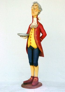 Englischer Butler Figur mieten – lebensgroß ca. 180 cm, London & England Deko – 2
