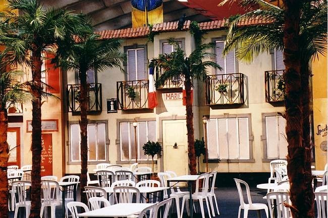 Französischer Marktplatz Kulisse mieten – Frankreich, Paris, Markt-Szenerie