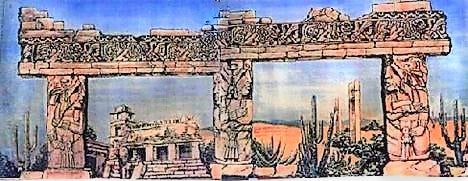 Inka Tempel Kulisse mieten – Dschungel-Bühnenbild, ca. 10 m breit, B1, 2 Varianten