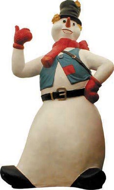 Schneemann-Figur mieten – lebensgroße Winter-Deko, outdoor-geeignet, bis ca. 180 cm – 2