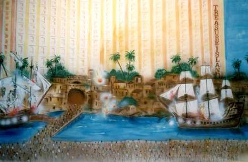Treasure Island Kulisse mieten – Las Vegas Hotel 4,5 m x 3 m, B1 – 2