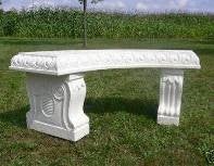 Griechische Sitzbank mieten – Antike-Deko-Bank ca. 135 cm, freistehend