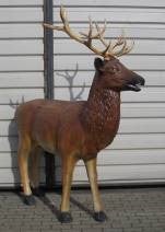 Hirsch Figur mieten - lebensgross 200 cm Wald- & Weihnachts-Deko