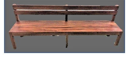 Parkbank mieten - Sitzbank Park Event Deko Holz 250 cm