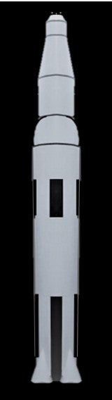 Rakete mieten – XXL Deko-Rakete 600 cm aus Aluminium | Weltraum-Event-Deko – 2