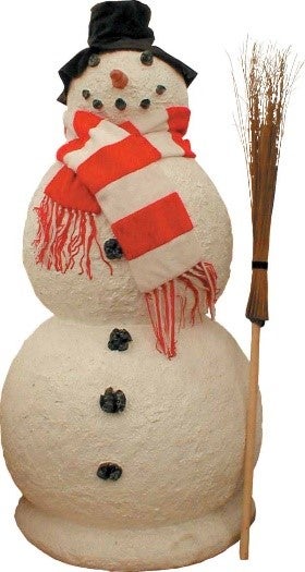 Schneemann-Figur mieten – lebensgroße Winter-Deko, outdoor-geeignet, bis ca. 180 cm – 3