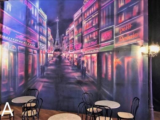 Eiffelturm Kulisse mieten – Paris-Bühnenbild in mehreren Motiven & Größen – 2