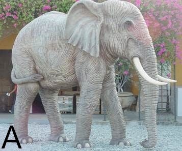 Elefanten-Figur mieten – lebensgroß bis ca. 350 cm Höhe, Afrika-/Savanne-Deko – 3