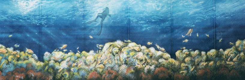 Korallenriff Kulisse mieten – Unterwasser & Meer, Tauchwelt, freistehend