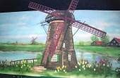 Windmühlen-Kulissen mieten – Holland Mühle Backdrop, bis 9 m breit