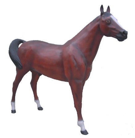 Pferde-Figuren mieten – lebensgroße Pferd-Deko, ca. 210 cm, Bauernhof & Western