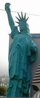 Freiheitsstatue mieten – Liberty-Figur ca. 600 cm, grün oder USA-Farben