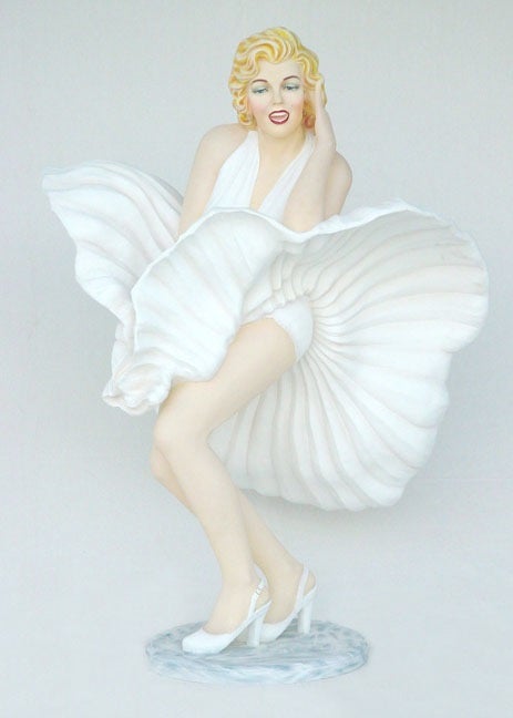 Marilyn-Monroe-Figur mieten – lebensgroß, ca. 190 cm, Hollywood-Filmstar-Deko