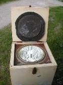 Eistruhe „Molkerei Heide" mieten – originale Vintage-Deko-Truhe, ca. 75 cm – 2
