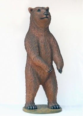 Braunbär-Figur mieten – lebensgroß XXL, Grizzly-Deko aus Polyresin – 2
