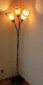 Stehlampen 60er/70er mieten - Retro-Standlampen ca. 150-180 cm mit Stoffschirm – 2