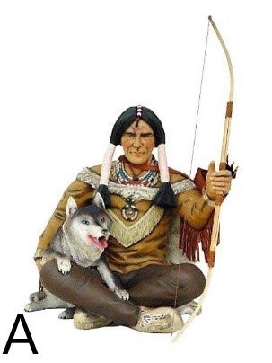 Indianer-Figuren mieten – lebensgroße Western-Deko in mehreren Ausführungen – 2