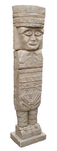 Dschungel-Stelen mieten - Säulen 180-200 cm für Mexiko- & Urwald-Deko – 2