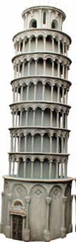 Schiefer Turm von Pisa mieten – Italien-Wahrzeichen Deko, Event-Turm