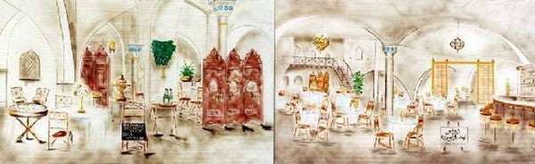 Casablanca-Kulissen mieten – Hollywood, Film, Marokko, handgemalt, 18 m – 2