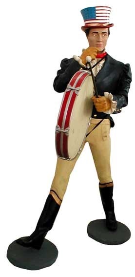 Jonny Whisky Figur mieten – XXL Trommler, USA- & Amerika-Deko lebensgroß – 2