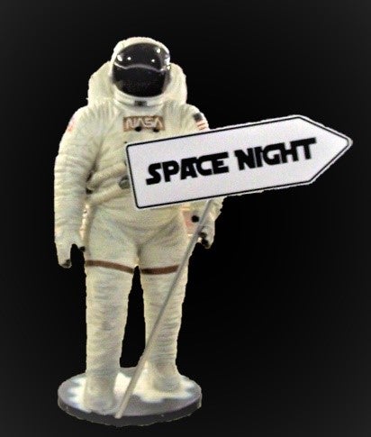 Astronaut Figur mieten – lebensgroß 185 cm, Weltraum & Galaxie Event-Deko – 2