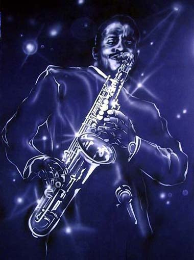 Jazz-Kulissen mieten – 6er-Set Blues & Sänger Backdrops, je ca. 320 x 300 cm – 3