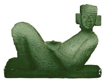Azteken-Stele mieten - Mexiko-Deko-Säule mit antiker Patina, ca. 140 cm