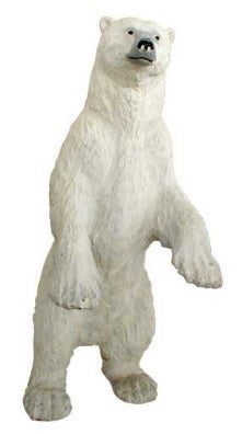 Eisbär-Figur mieten – lebensgroß bis ca. 220 cm, Polarbär-Deko fürs Event