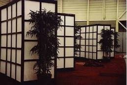 Chinesischer Paravent mieten – China, Asien, Raumteiler-Kulisse, 2,3 m hoch – 2