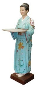 Geisha-Figur mieten – ca. 160 cm, freistehend, Japan-Deko fürs Event