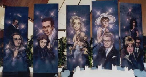 Hollywood-Kulisse mieten - Stars der 50er & 60er Jahre, handgemalt