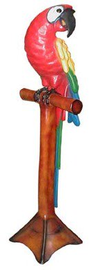 Papagei Figur mieten – lebensgroß ca. 200 cm Gesamthöhe, Karibik & Tropen Deko – 2