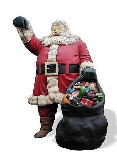 Weihnachtsmann-Figur mieten – lebensgroß, ca. 200 cm, outdoorgeeignet – 2