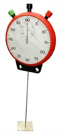 Stoppuhr XXL auf Stativ mieten - Rennsport-Deko ca. 167 cm