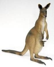 Känguru Figur mieten – lebensgroß ca. 150 cm, Australien & Outback Deko