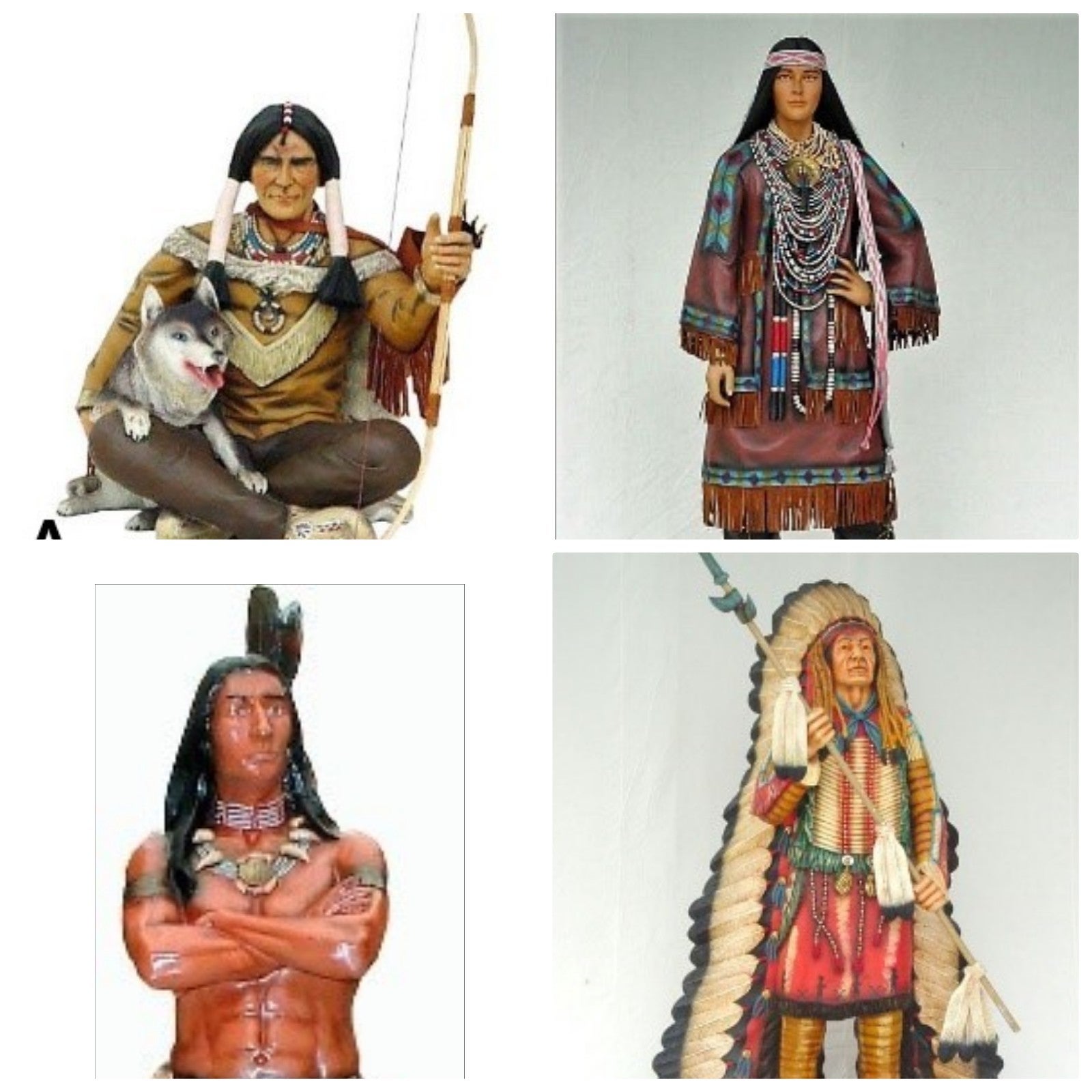 Indianer-Figuren mieten – lebensgroße Western-Deko in mehreren Ausführungen