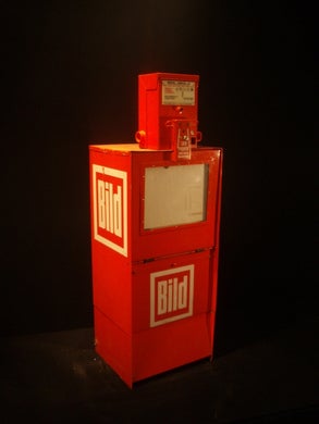 Zeitungsautomat mieten – originaler Bildzeitungsautomat aus Metall für Deko & Event – 2