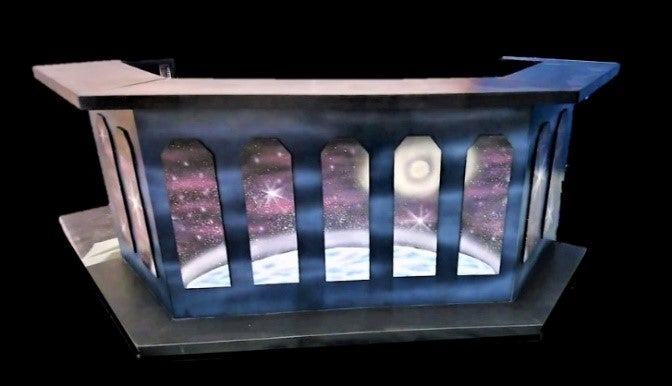 Weltraum-Theke mieten - Space Bar Commander Stand Galaxie Deko