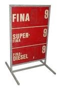 Tankstellen-Schild mieten - 70er Jahre Tankpreis-Display Deko