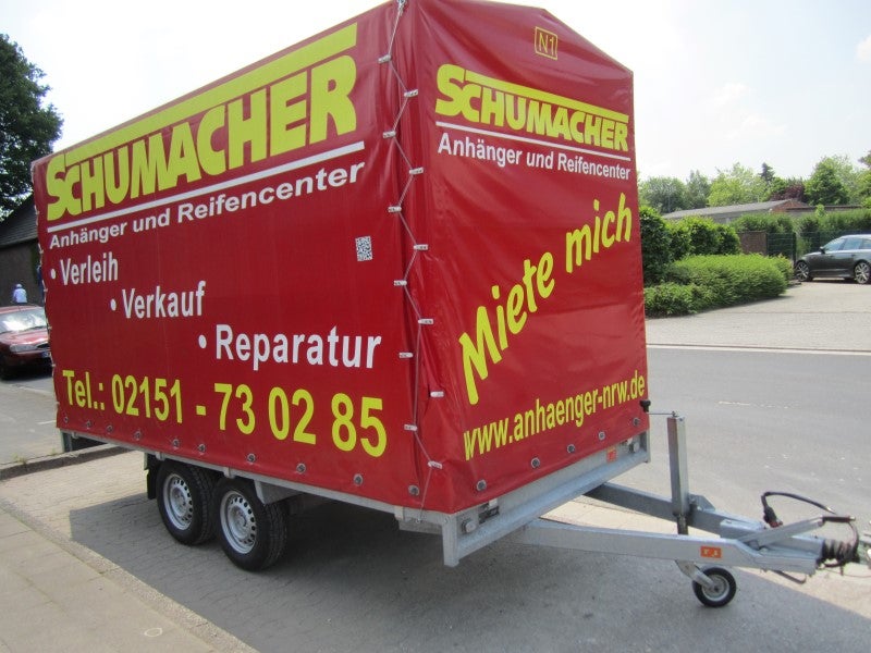 Planenanhänger mieten – Umzugs- & PKW-Anhänger 2700 kg, große Ladefläche – 3