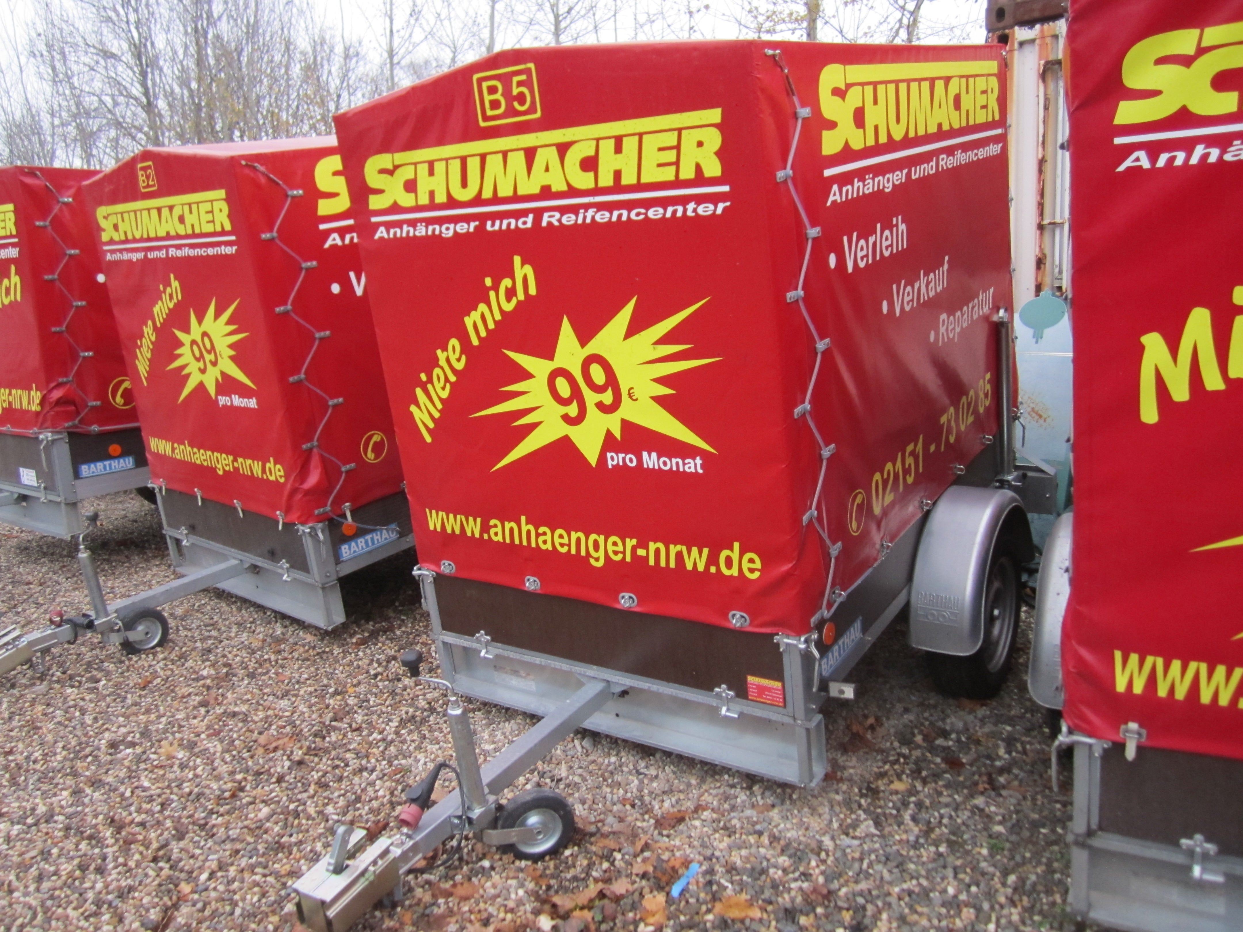 Planenanhänger mieten – Umzugs- & PKW-Anhänger 750 kg, führerscheinfrei – 3