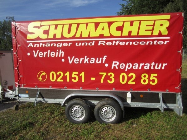 Planenanhänger mieten – Umzugs- & PKW-Anhänger 2700 kg, 401 x 150 x 200 cm – 3