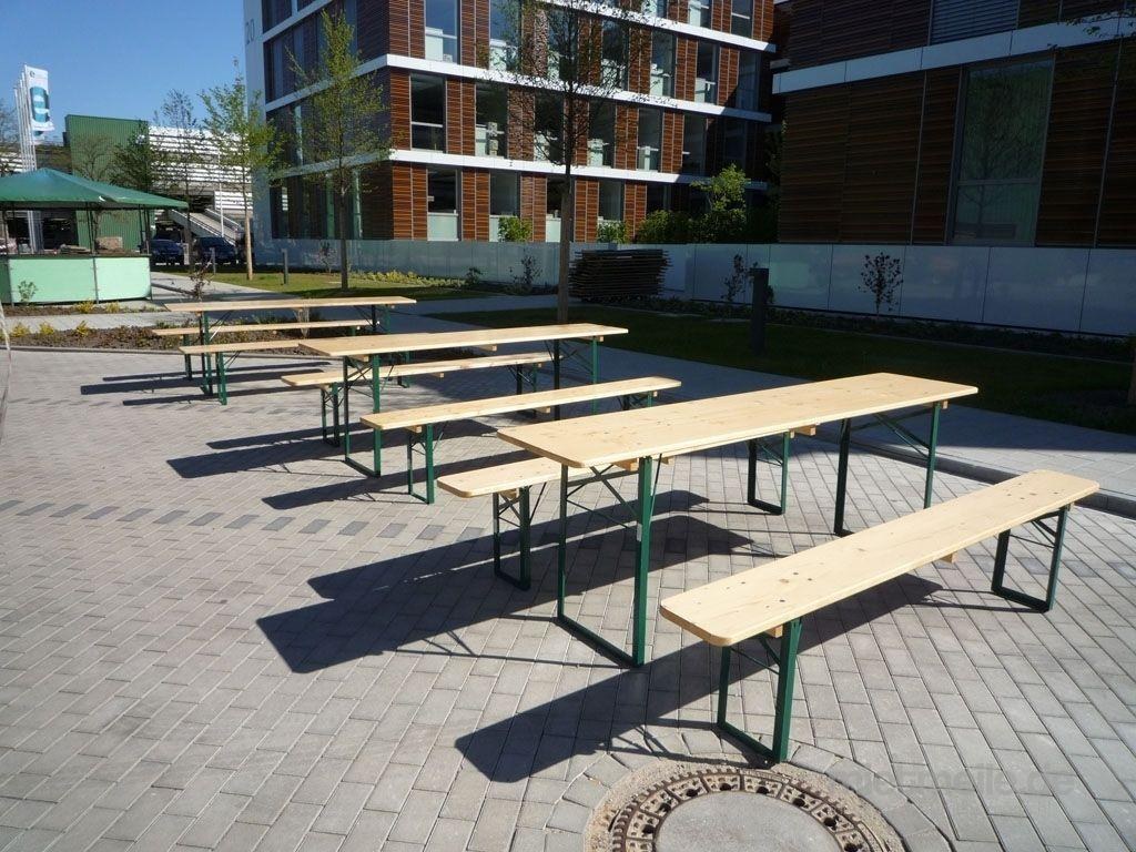 Bierzeltgarnituren original Bierzeltgarnitur auf Wunsch mit weißen Hus