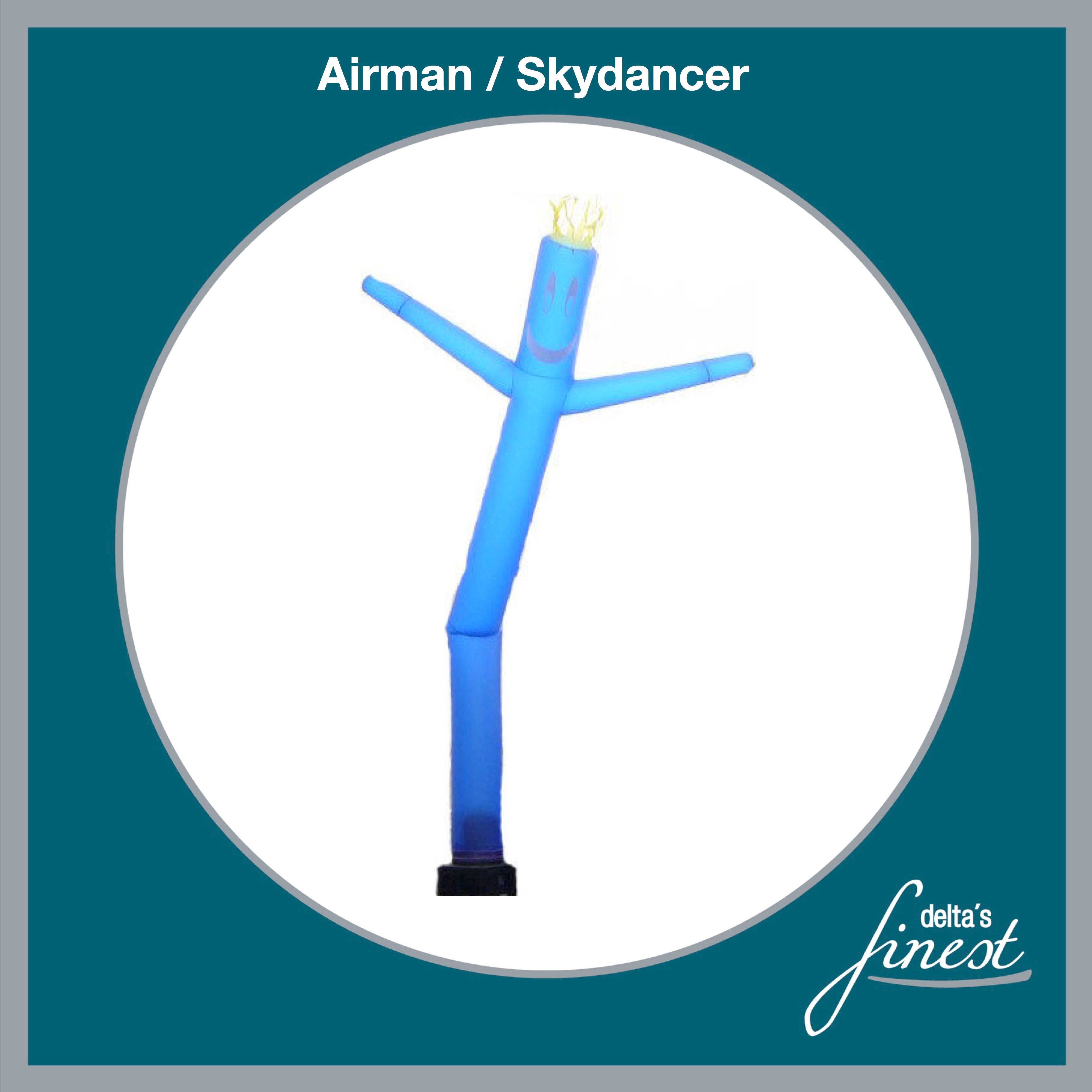 Skydancer mieten – Airman Werbefigur ca. 6 m, viele Motive, inkl. Gebläse