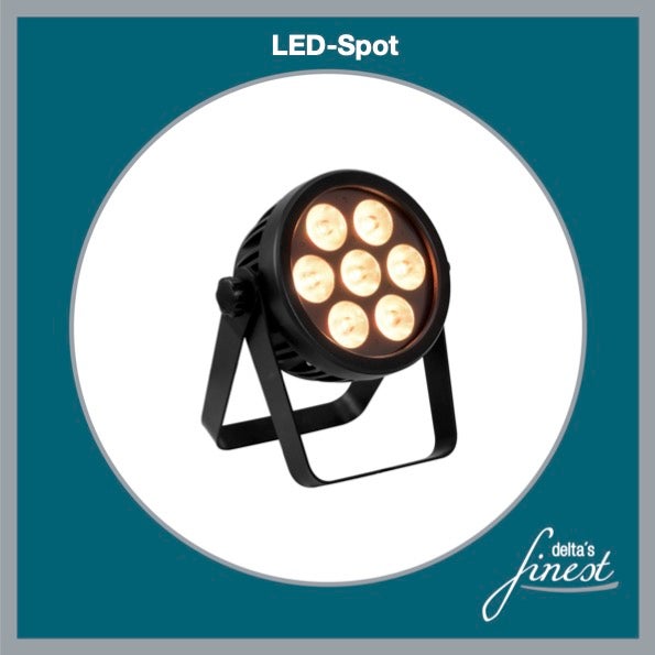 LED-Spots mieten – Akku-Spots & Fluter für Indoor und Outdoor zur Illumination