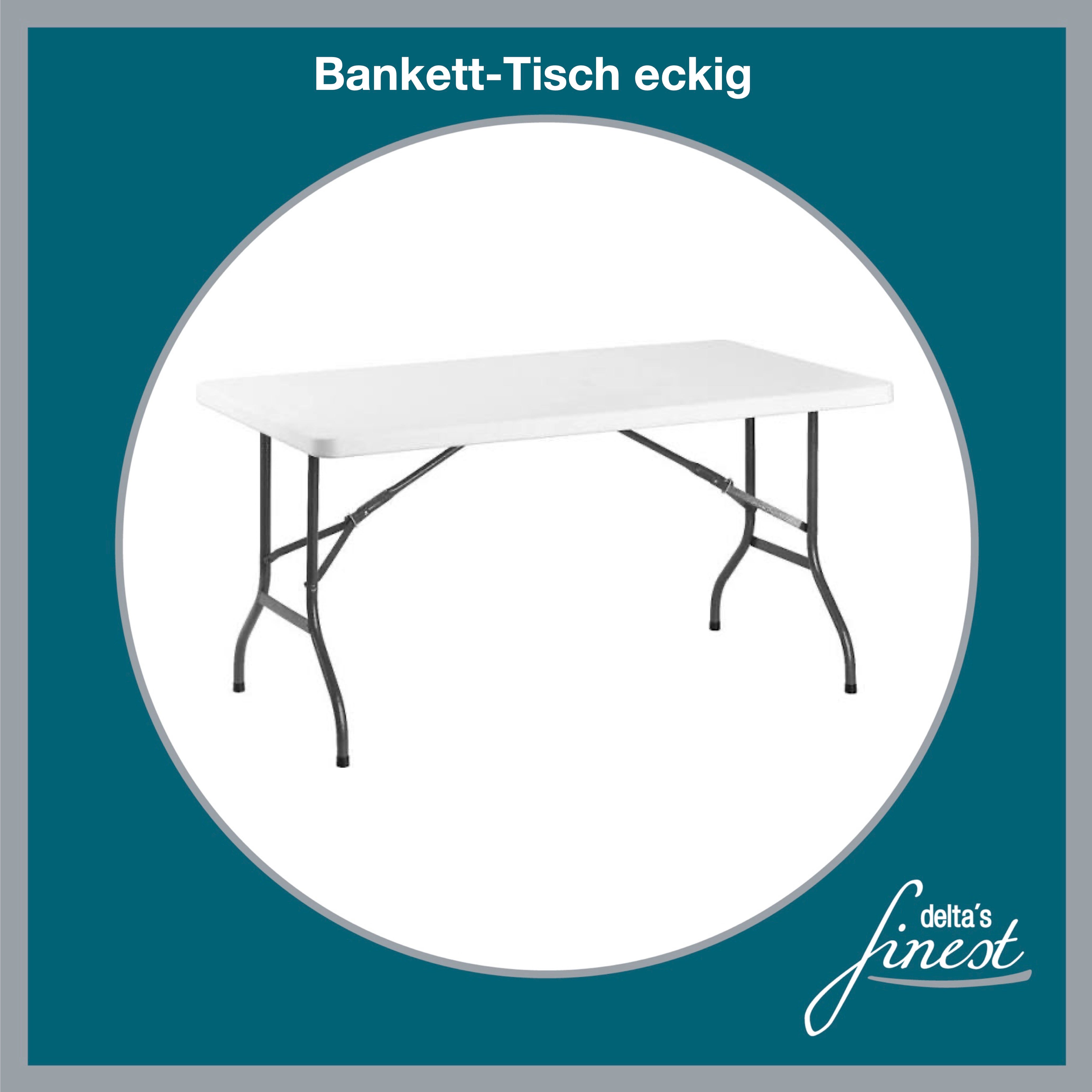 Bankett-Tisch mieten – Eventtisch / Buffettisch / Klapptisch, rund oder eckig – 2