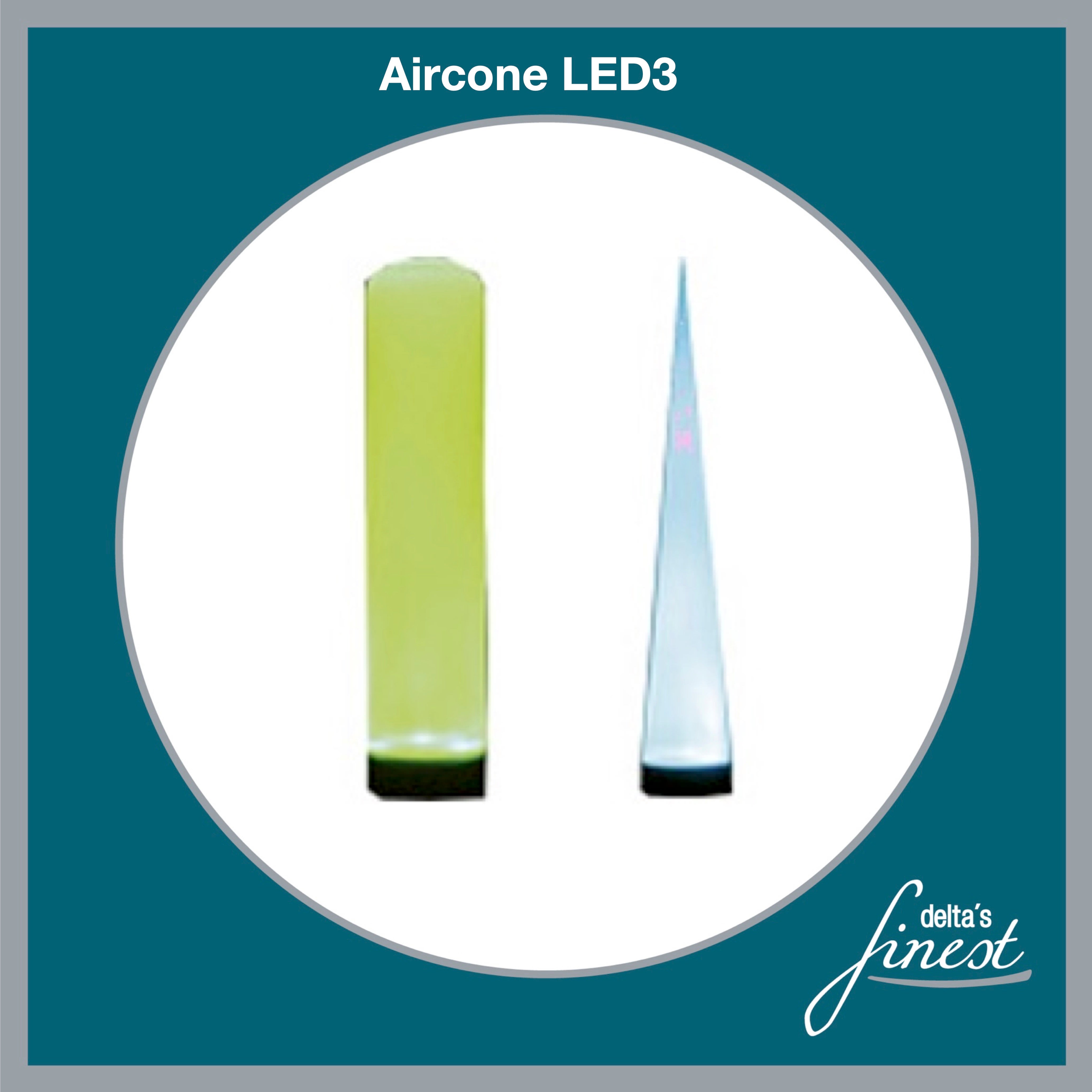 Aircone LED3 mieten – Lichtsäule ca. 3 m mit Lichteffekt für Events
